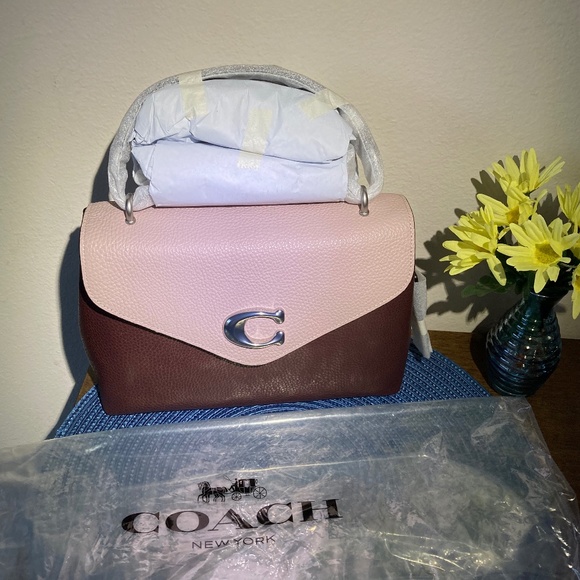 *SOLD ! COACH LEATHER TAMMIE Shoulder/Crossbody - Gorgeous Cranberry Multi -NWT! - Picture 6 of 9